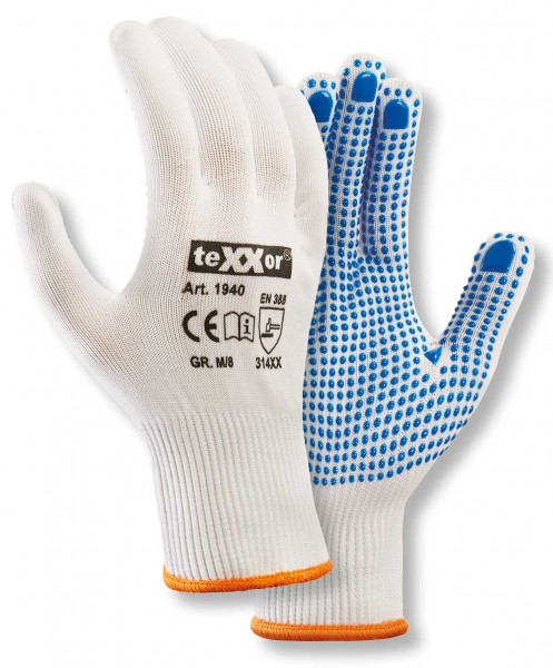 texxor 1940 fine knit nylon gloves