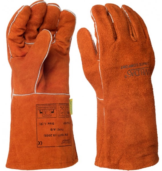 Weldas 10-2101 Welding gloves of split cowhide leather