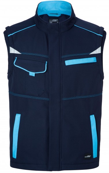 James & Nicholson JN852 Workwear Softshell vest Level 2 in 8 colours