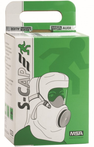 MSA Auer fire escape hood S-CAP in folding box 10064644