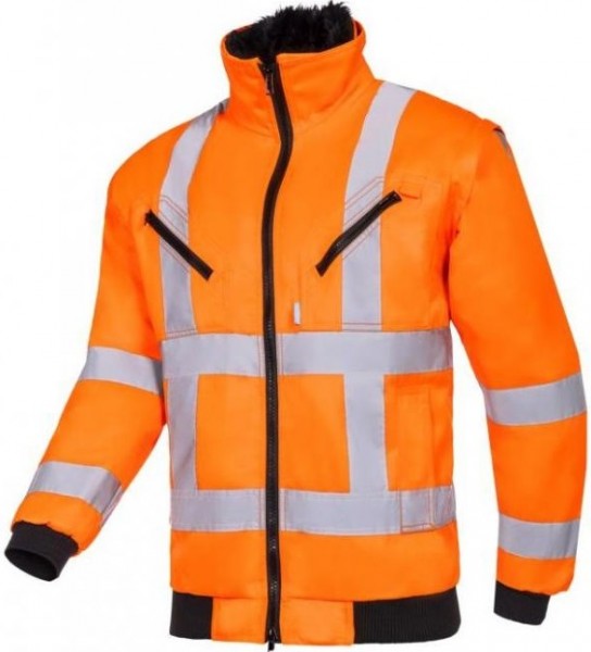 Sioen Eagle 050AA2PBE warning pilot jacket with removable sleeves (RWS)