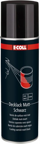 E-COLL top coat 400ml black matt