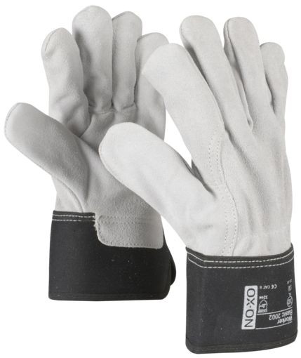 OX-ON Worker Basic 2002 Split cow split leather gloves