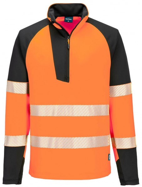 Portwest T172 - PW3 High visibility sweatshirt 1/4 zip