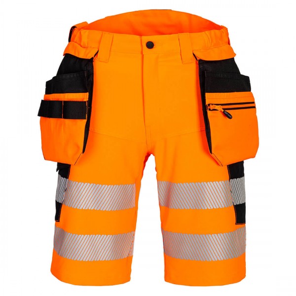 Portwest DX446 DX4 high-visibility shorts with holster pockets Kl.1