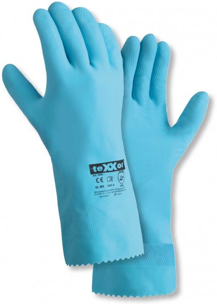 texxor 2225 Latex household gloves blue