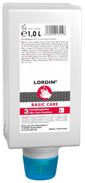 Greven Skin lotion Lordin Care 12905033 1 litre Vario bottle
