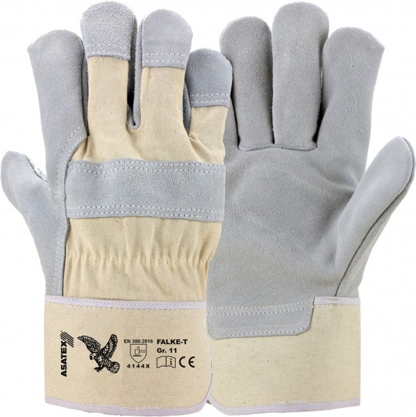 FALKE-T cow split leather protective gloves