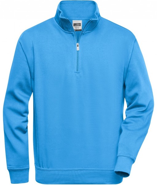 James & Nicholson JN831 Workwear Zip Sweat in 17 Colours