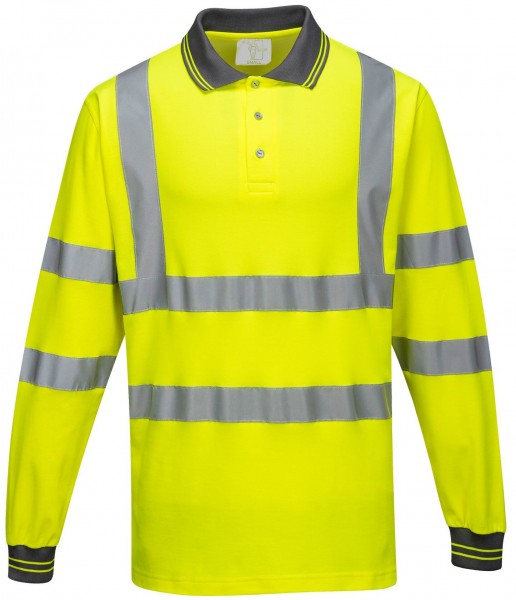 Portwest S271 long sleeve warning polo shirt