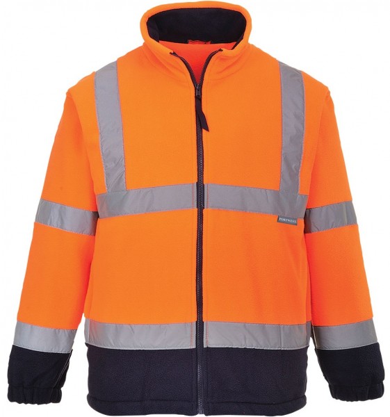 Portwest F301 two-tone warning protection fleece jacket