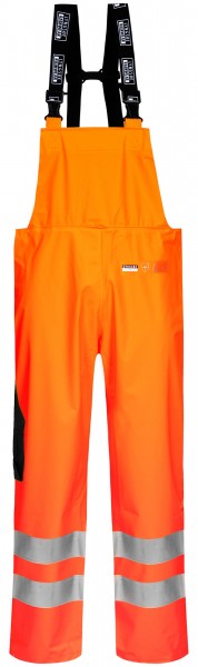 Lyngsøe FR-LR259 flame-retardant high-visibility dungarees in strong PU/PVC quality