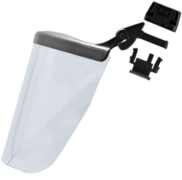 JSP ANW060 Surefit visor mount with polycarbonate visor for EVO helmets