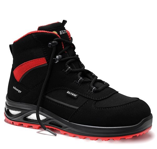 Elten Hannah XXTL 746531 Ladies lace-up boots black-red Mid ESD S3