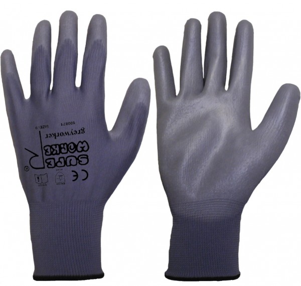 Super Worker greyworker PU protective gloves