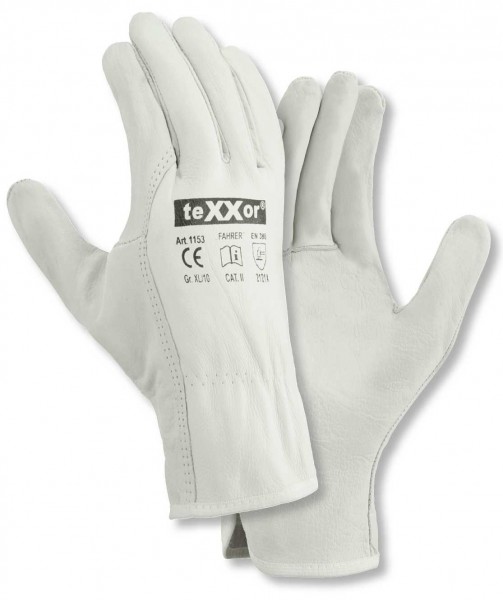 texxor Driver 1153 cow nappa leather gloves