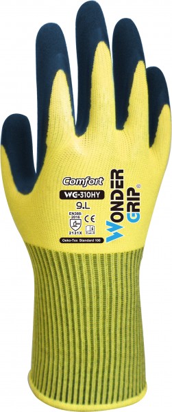 Wonder Grip WG-310HY Comfort Latex Protective Gloves