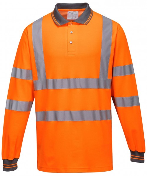 Portwest S271 long sleeve warning polo shirt