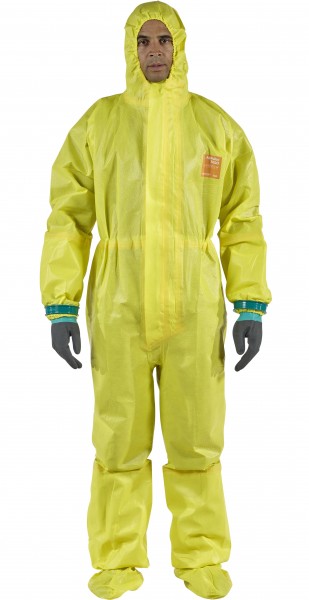Microchem / AlphaTec 3000 Overall with hood and feet model 122 yellow