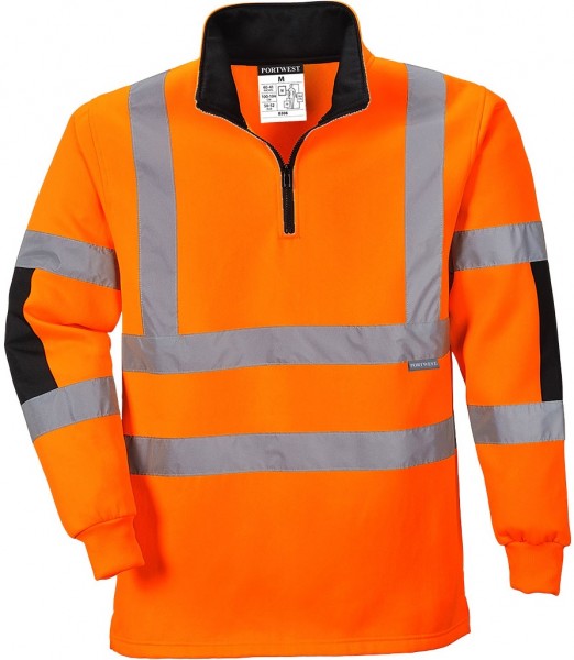*SALE* Portwest B308 Xenon Rugby Shirt fluorescent orange