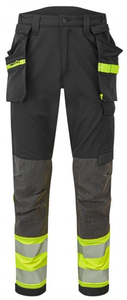 Portwest EV442 - EV4 High visibility stretch waist trousers with detachable holster pockets