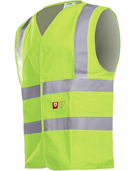 Sioen Hellisan 307AA2PX8 flame retardant antistatic warning vest