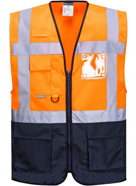 SALE* Portwest C476 Warsaw Executive high-visibility vest fluorescent orange