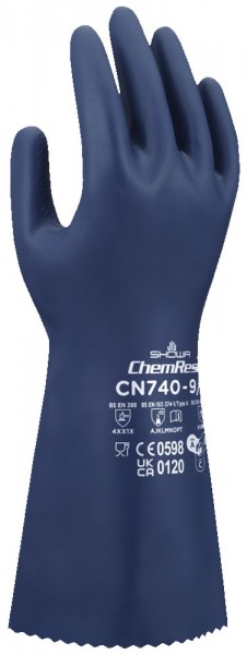 SHOWA CN740 nitrile chemical protective gloves