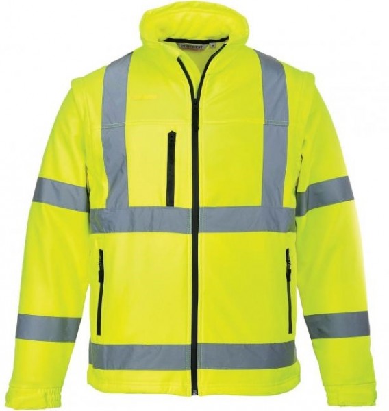 Portwest S428 2 in 1 warning protection soft shell jacket