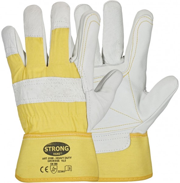 Stronghand 0168 Heavy Duty cowhide full leather protective gloves