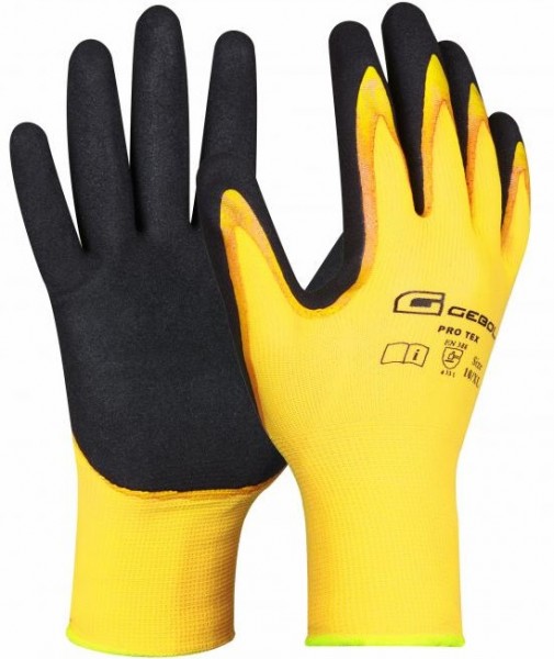 Gebol Pro Tex protective gloves with nitrile coating