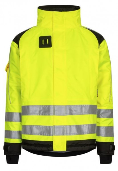 Lyngsøe 99944 breathable high-visibility rain jacket fluorescent yellow-black