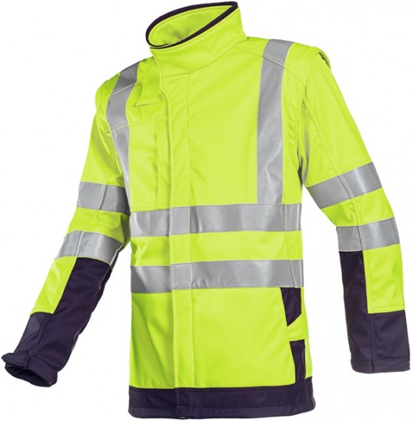 Sioen Heatherton 9643A2TV4 Multinorm warning protection softshell jacket with removable sleeves
