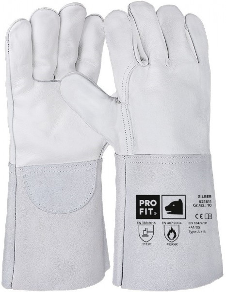 Pro-Fit 521811 Cowhide full leather welding gloves