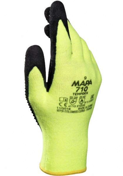 Mapa Temp-Dex 710 heat protection gloves with nitrile coating up to 100 °C