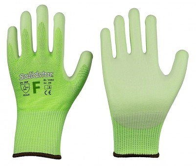 Solidstar 1684 nitrile foam cut protection gloves level F