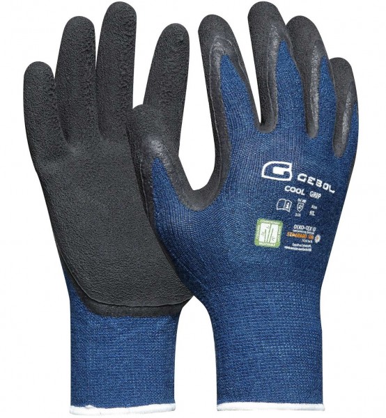 Gebol Cool Grip protective gloves with latex foam coating