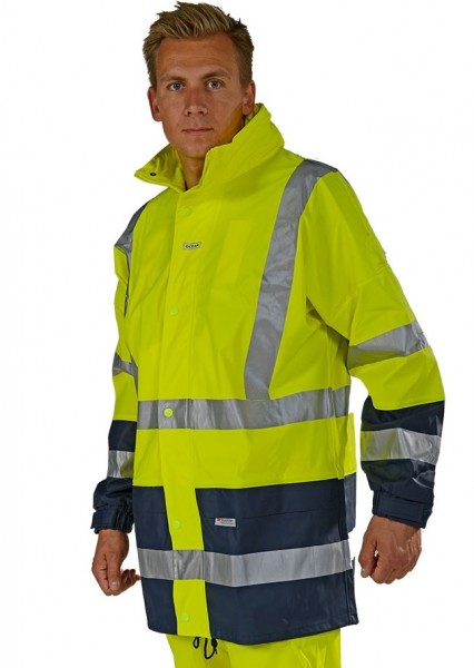 Ocean 20-552099 Comfort Stretch Padded w. Reflective high-visibility rain jacket
