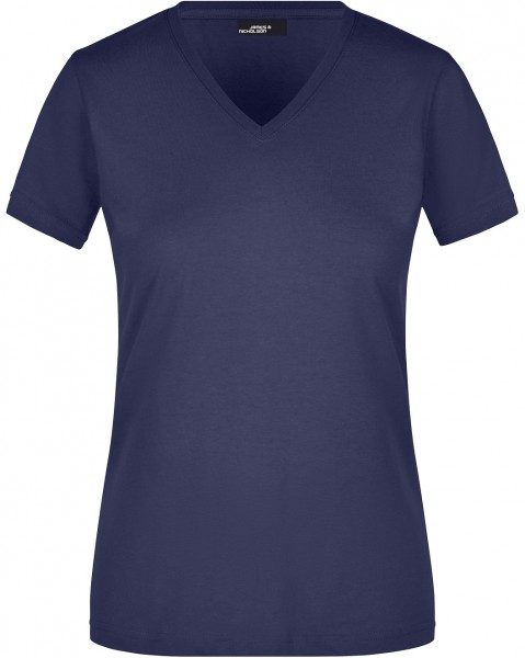James & Nicholson JN972 Ladies Slim-Fit V-T-Shirt in 13 Colors