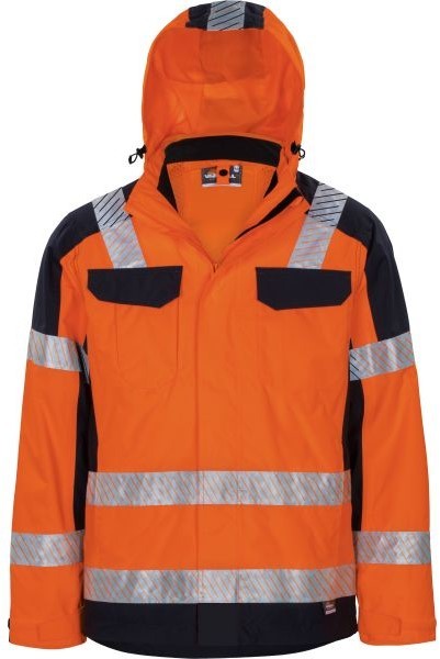 Vizwell VW433 high visibility rain jacket