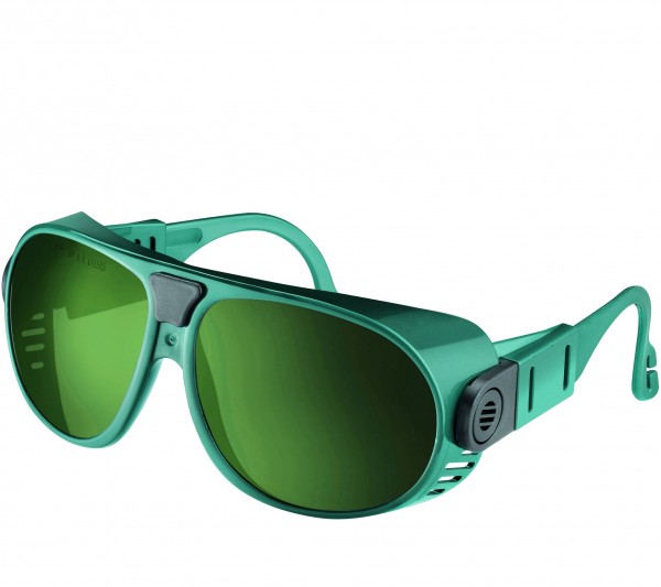 Welding safety goggles model 692 green PC 2 mm DIN 1.7 scratch resistant