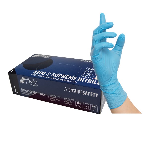 Nitras 8300 Supreme Nitrile disposable gloves