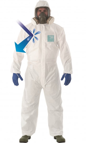 Microgard / AlphaTec 2000 Comfort Overall with Hood Model 129 white