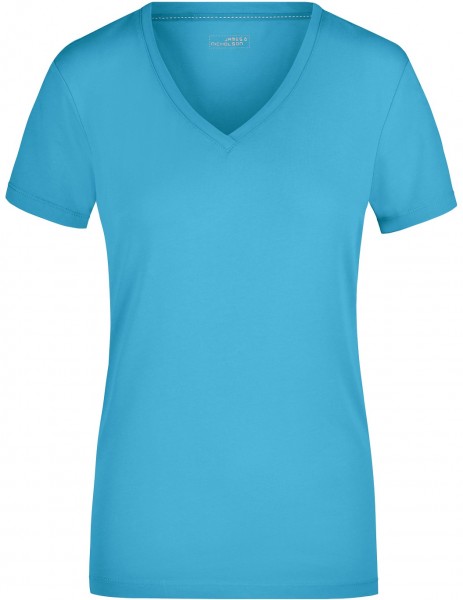 James & Nicholson JN928 Ladies Stretch V-T-Shirt in 9 Colors