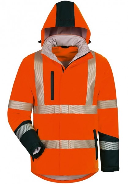 Safestyle Sverre 23563 warning protection softshell jacket bright orange-navy