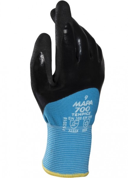 Mapa Temp-Ice 700 cold protection gloves with nitrile coating down to -10 °C