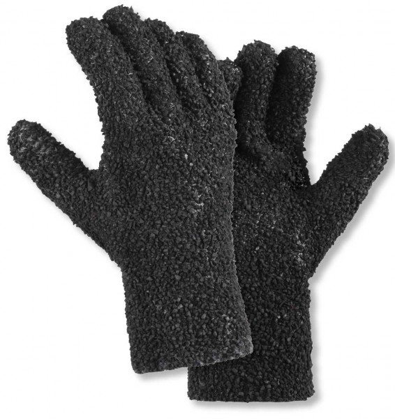 texxor 2190 PVC gloves, black, granulated