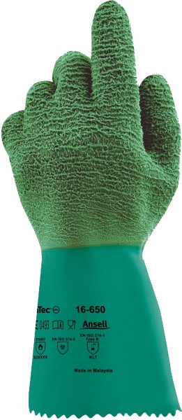 Ansell Gladiator 16-650 Chemical protective gloves
