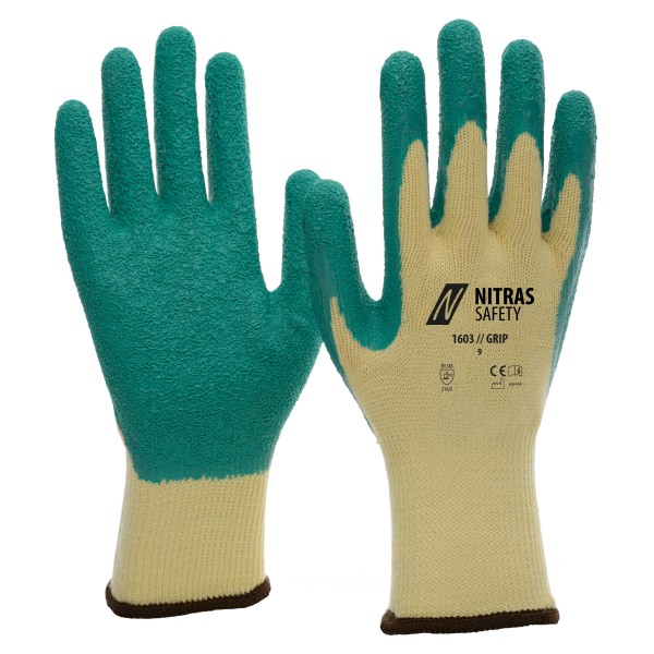 Nitras 1603 Grip protective gloves with latex coating