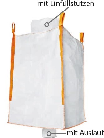 Tector 84738 Big Bag 90 x 90 x 115 cm with inlet and outlet